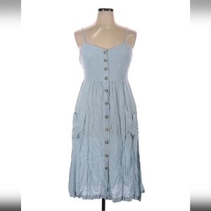 Blue Button-Down Sundress